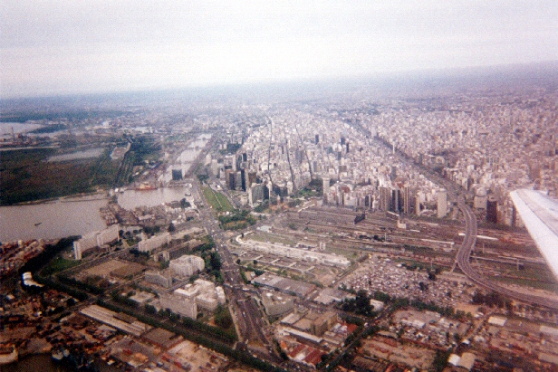 Vue arienne de Buenos Airez