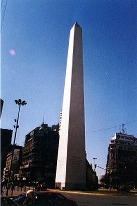 L'Obelisco sur l'avenue 9 de Julio