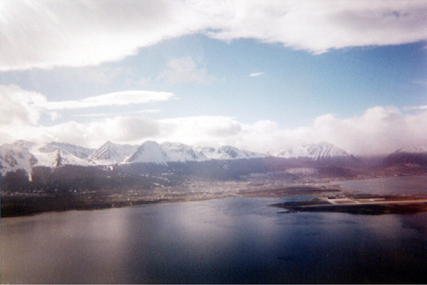 Ushuaia vue par avion