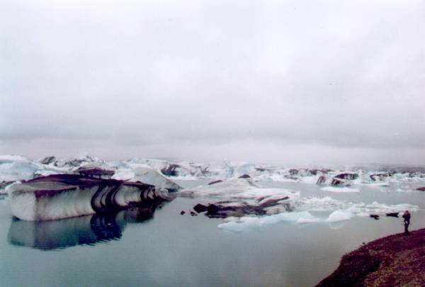 Icebergs venuent du glacier  Jokulsarlon