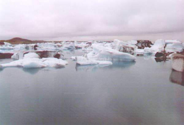 Icebergs venuent du glacier  Jokulsarlon