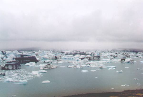 Icebergs venuent du glacier  Jokulsarlon