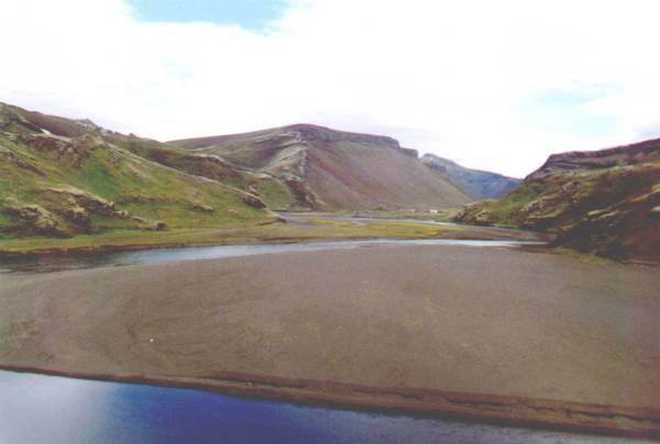 La faille d'Eldgja, longue de 30 kms