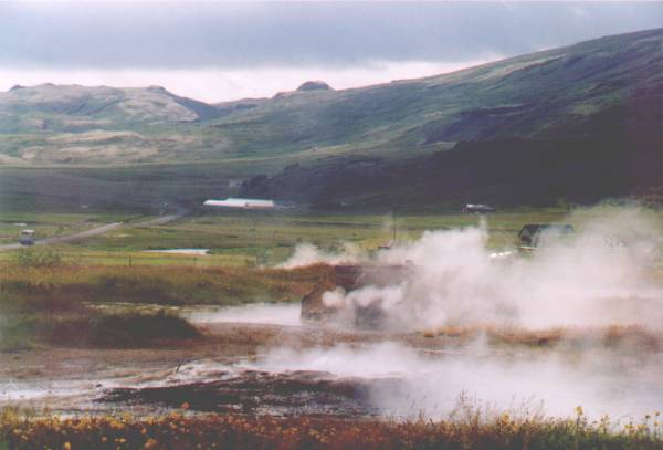 Bains bouillonants  Geysir